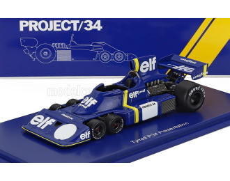 TYRRELL F1 P34 Elf 6-wheels N 0 Presentation Season (1976) Patrick Depailler - Jody Scheckter, Blue Yellow