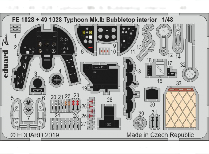 Фототравление Typhoon Mk. Ib Bubbletop