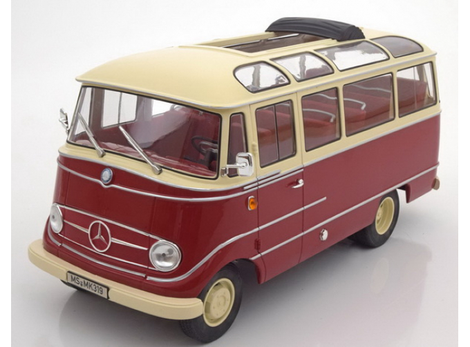 Mercedes-Benz O319 Bus 1960, red/beige