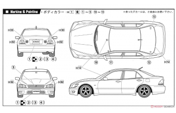 Сборная модель Toyota Altezza RS200