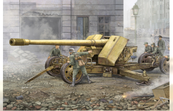 Сборная модель Немецкая 128-мм противотанковая пушка Pak 44 Krupp
