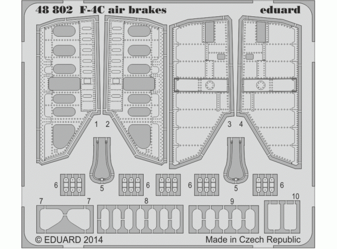 Фототравление F-4C air brakes