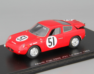 ABARTH Fiat 700S #51 LM (1962), red
