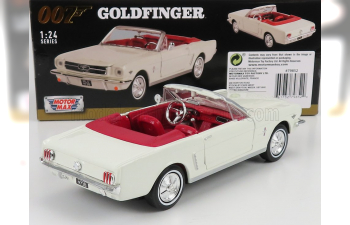 FORD Mustang Cabriolet Open (1964) - James Bond 007 - Goldfinger - Missione Goldfinger, White