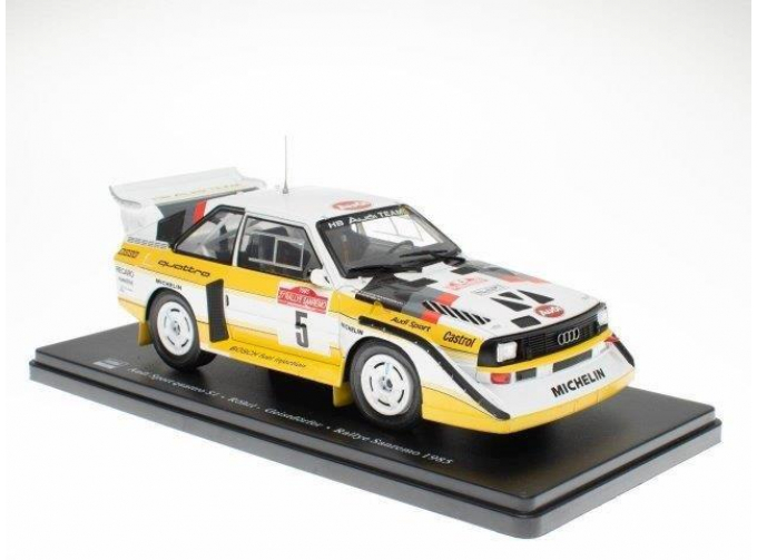 AUDI Sport Quattro S1 #5 "Audi Sport HB" Rohrl/Geistdorfer Winner Rally Sanremo (1985)