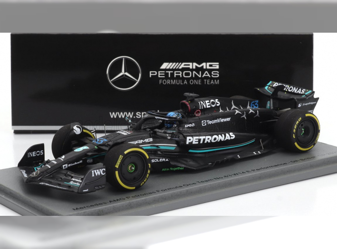 MERCEDES-BENZ GP F1 W14 Team Mercedes-amg Petronas Formula One №63 5th British Gp (2023) George Russel, Matt Black