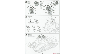 Сборная модель British Cruiser Tank A34 Comet