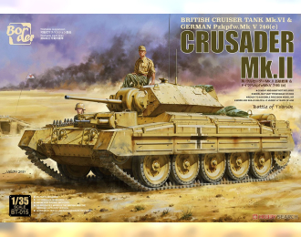 Сборная модель Crusader Mk.II British Cruiser Tank MK.VI & German Pzkpfw.MK V746(e)