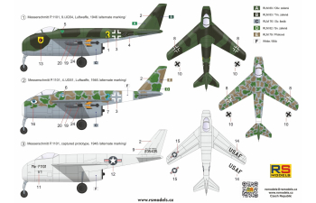Сборная модель Messerschmitt Me P.1101