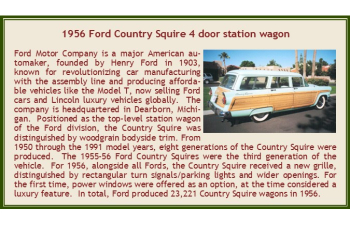 FORD Country Squire 4х дверный универсал (1956), светло-голубой