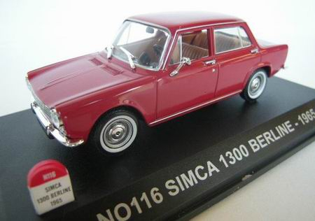 SIMCA 1300 Berline 1965, red
