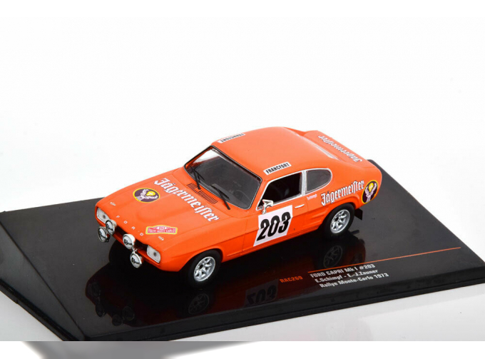 FORD Capri MKI #203 "Jägermeister" E.Schimpf - E.J.Zauner Rally Monte Carlo 1973