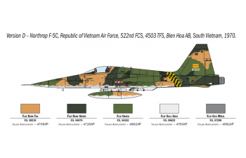 Сборная модель NORTHROP F-5a Freedom Fighter Airplane Military 1962