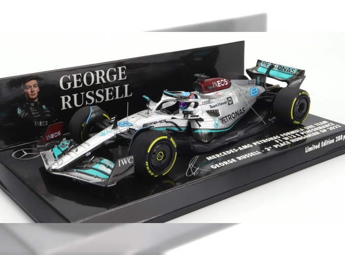 MERCEDES-BENZ GP F1 W13e Team Mercedes-amg Petronas F1 №63 3rd Hungarian Gp (2022) George Russel, Silver Green