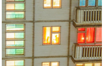 Сборная модель Хрущёвка пятиэтажный дом