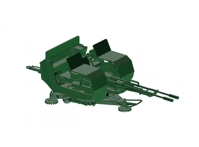 Сборная модель ЗУ-23-2М вариант для установки в кузов