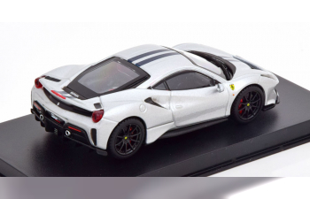 FERRARI 488 Pista (2018), silber/schwarz