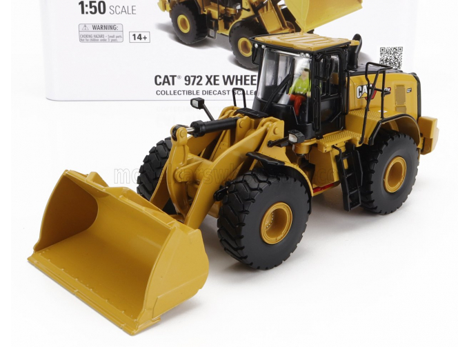 CATERPILLAR Cat972xe Ruspa Gommata - Scraper Tractor Wheel Loader, Yellow Black