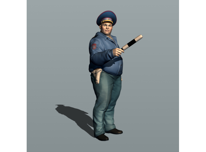 Фигура Капитан Никитин (масштаб 1:24), окрашенная