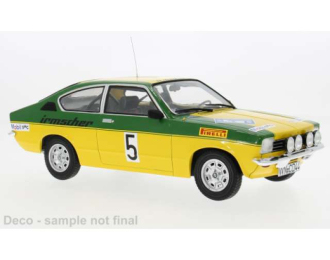 OPEL Kadett C Coupe GT/E, International Sachs Winter Rallye #5 Walter Smolej i Christian Geistdörfer (1976), yellow/green