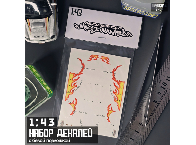 Декаль Need for Speed Most Wanted "Baron Porsche Cayman"