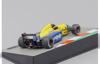 BENETTON F1 Ford B190b №19 Season (1991) Roberto Moreno, Yellow Blue