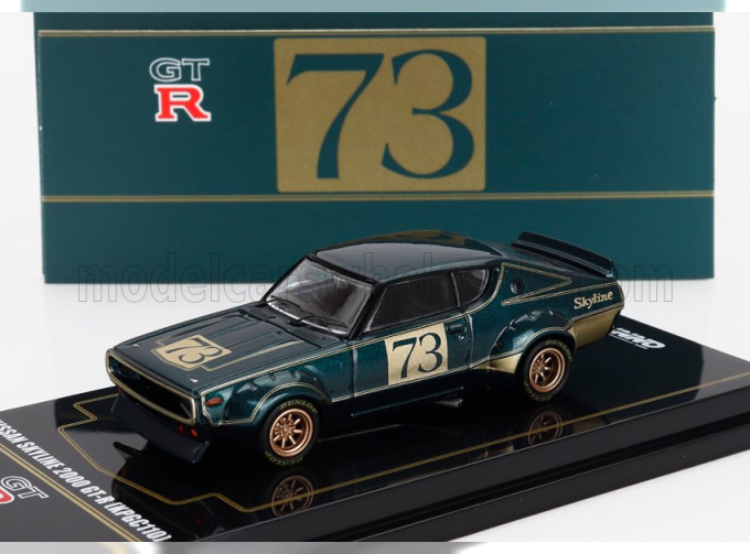 NISSAN Skyline 2000 Gt-r (kpgc110) №73 Tuned Version (1973), Green Gold