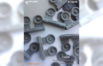 T-34 stamped wheels with tread.+ (Paint Mask)