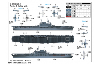 Сборная модель USS Enterprice CV-6