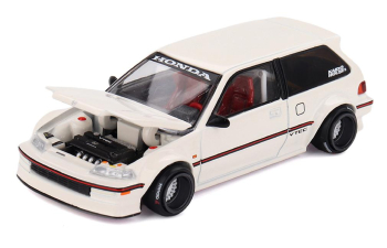 HONDA Civic (EF) kaido Street V1 (1987), white