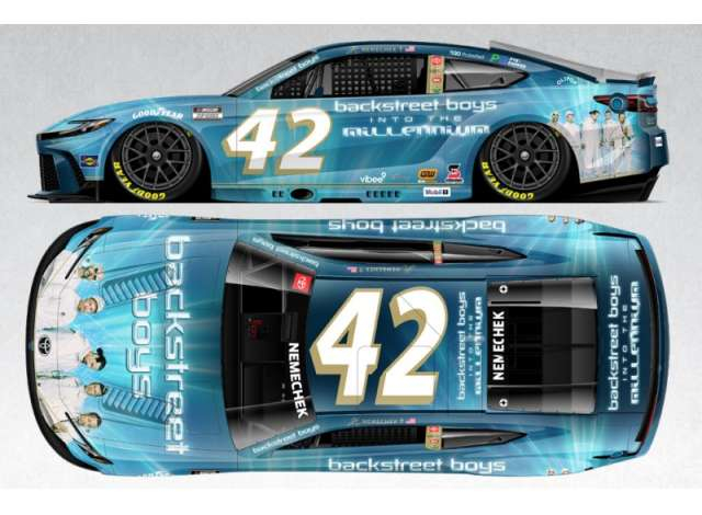 Toyota Camry XSE #42 John Hunter Nemechek *Backstreet Boys*, blue/white 2025