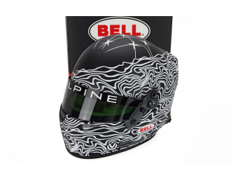 BELL HELMET Mick Schumacher 2025 24h Le Mans Wec Team Alpine Endurance, Black White