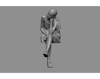 Фигурка Девочка сидит (под покраску)