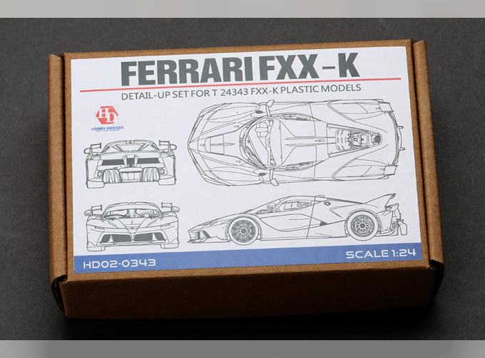 Набор для доработки Ferrari FXX-K Detail-UP Set для моделей T 24343 （PE+Metal parts+Resin）