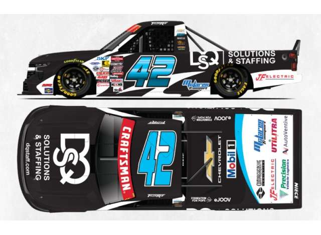 Chevrolet Silverado #42 Tyler Reif *DQS Solutions & Staffing, black/blue 2026