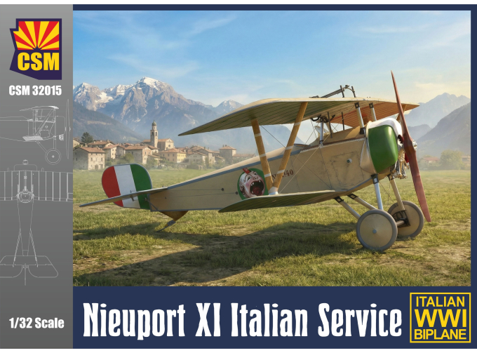 Сборная модель Французский истребитель Macchi Nieuport XI