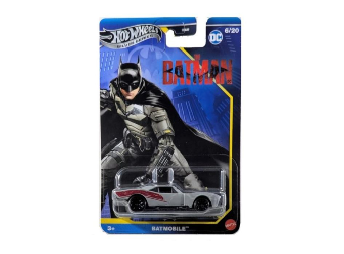 BATMOBILE, silver/red