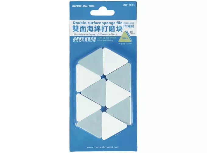 Шлифовальный блок треуголный, 10шт