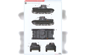 Сборная модель German Panzer I Ausf.B & Motorcycle Zündapp KS750 w/sidecar