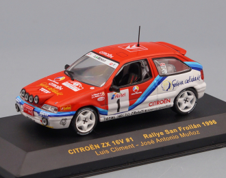 CITROEN ZX 16V #1 Rallye San Froilan Luis Climent - Jose Antonio Munoz (1996), red