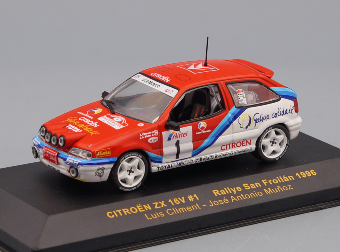 CITROEN ZX 16V #1 Rallye San Froilan Luis Climent - Jose Antonio Munoz (1996), red