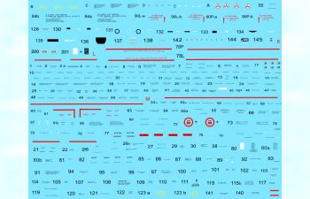 Декаль для Bell Р-39 Stenciling Part II