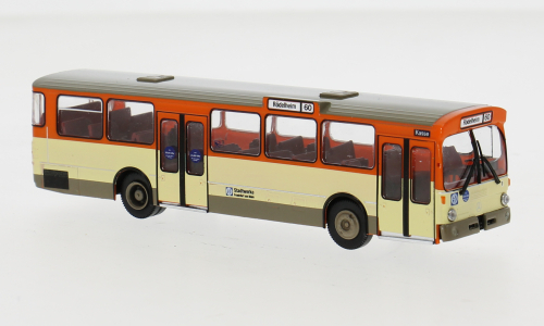 MERCEDES-BENZ O 305 Stadtbus Stadtwerke Frankfurt (1972), orange/beige