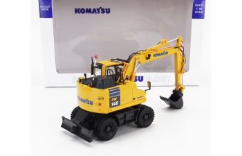 KOMATSU Pw148 Ruspa Gommata - Tractor Scraper, Yellow Black