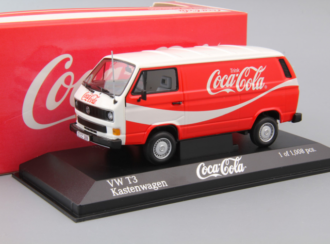 VOLKSWAGEN T3 Kastenwagen Coca Cola (1983), red