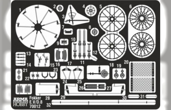 Сборная модель Самолет Fokker E.V Expert Set