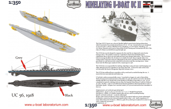 Сборная модель German UC 56, UC II Class Minelayer, 1916