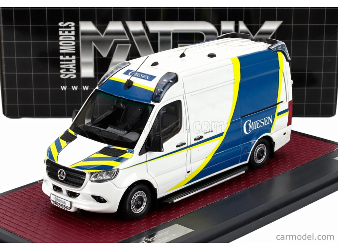 MERCEDES BENZ PRINTER VAN MIESEN AMBULANCE (2018), WHITE / BLUE
