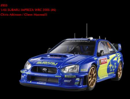 SUBARU Impreza #6 WRC 2005 Rally Japan, Chris Atkinson - Glenn Macneall, blue