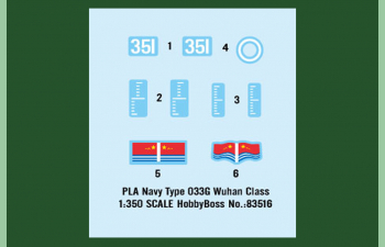 Сборная модель Китайская ДЭПЛ PLAN Type 033G (Romeo, Проэкт 633)